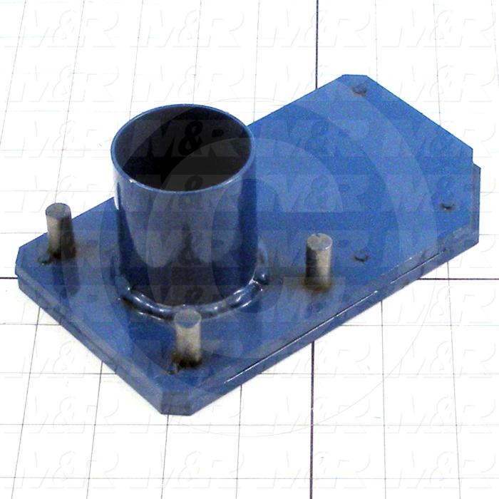 Fabricated Parts, Valve Slide Plate, 6.88 in. Length, 4.00 in. Width, 0.23 in. Height