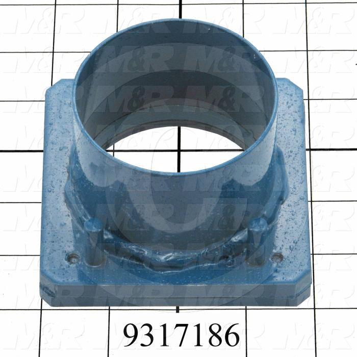 Fabricated Parts, Valve Slider Weldment, 4.00 in. Length, 4.00 in. Width, 2.00 in. Height