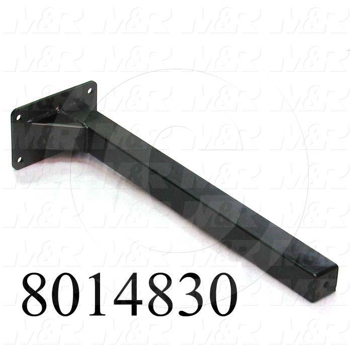 Fabricated Parts, Vert Tube Weldment, 26.38 in. Length, 7.75 in. Width, 5.00 in. Height, Coating Powder Black Finish