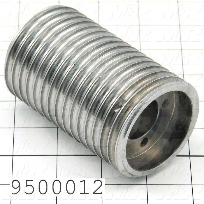 Fabricated Parts, Vertical Drive Left Spool, 4.00 in. Length, 1.75 in. Diameter