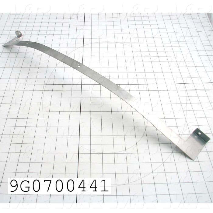 Fabricated Parts, Vertical Loop, 27.33 in. Length, 2.50 in. Width, 1.50 in. Height, 18 GA Thickness