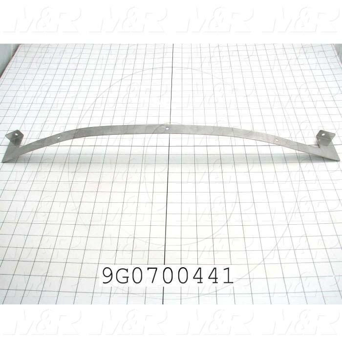 Fabricated Parts, Vertical Loop, 27.33 in. Length, 2.50 in. Width, 1.50 in. Height, 18 GA Thickness