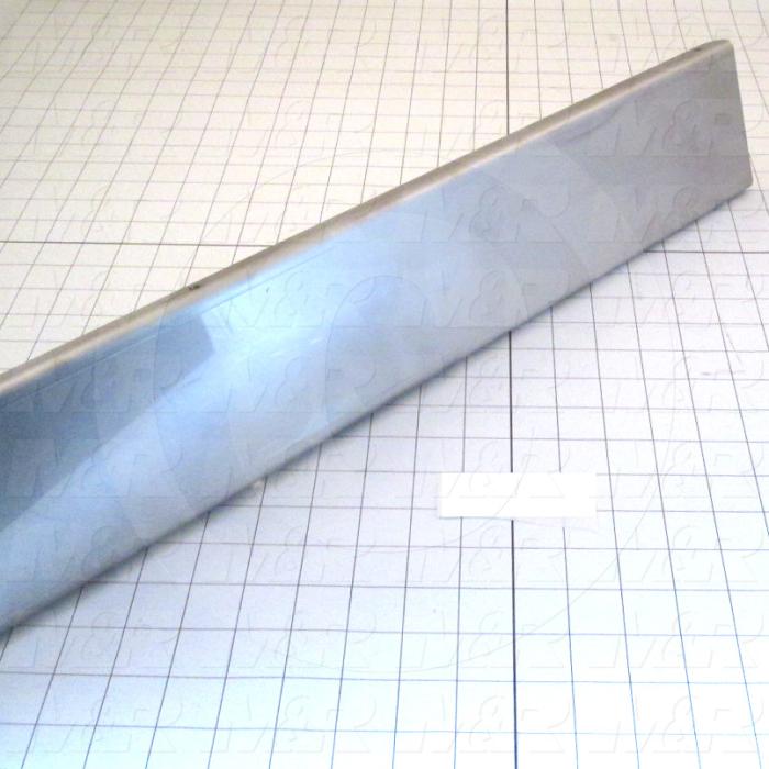 Fabricated Parts, Wheel Support Reinforcement, 48.18 in. Length, 5.11 in. Width, 0.63 in. Height