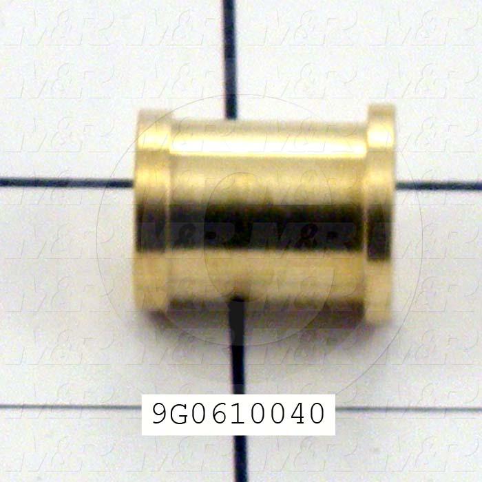 Fabricated Parts, Wiper Roller Bushing, 0.88 in. Length, 0.75 in. Diameter