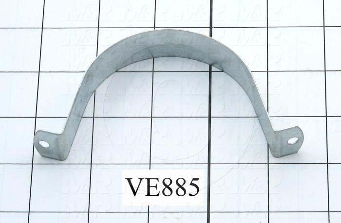 Fabricated Parts, Wrap Around Bracket, 6.32 in. Length, 0.75 in. Width, 0.56 in. Height