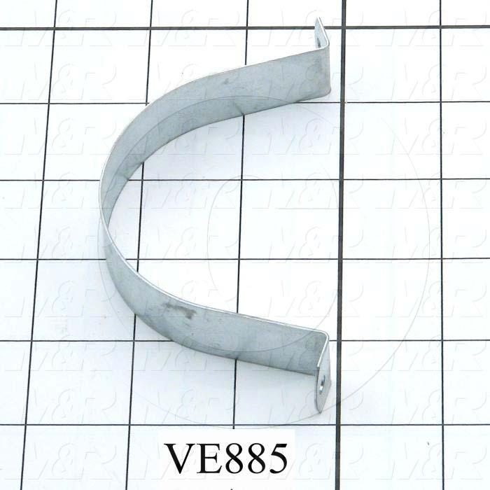 Fabricated Parts, Wrap Around Bracket, 6.32 in. Length, 0.75 in. Width, 0.56 in. Height