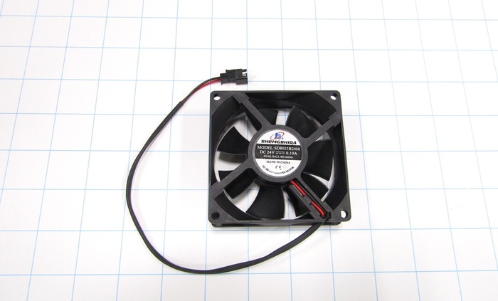 FAN W/ CONNECTOR ASSY, 24VDC