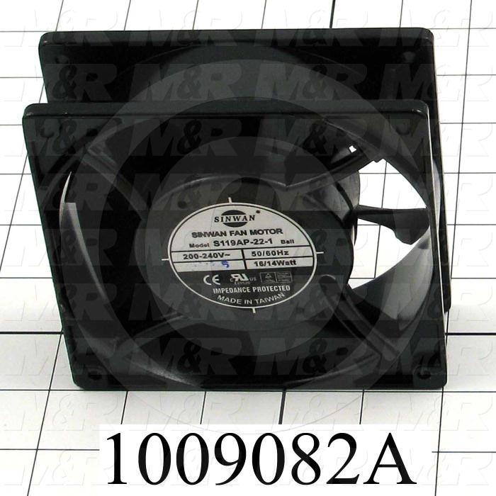 Fans, AC Fan, 230VAC, 0.1A, 137CFM