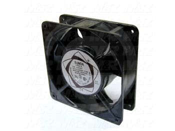 Fans, AC Fan, 4.69", 18W, 230VAC, 50/60Hz, 106CFM