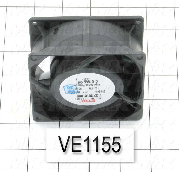Fans, Axial Fan, 11W, 240VAC, 50/60Hz, 115CFM
