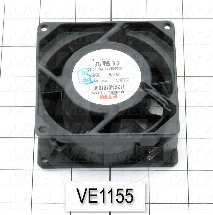 Fans, Axial Fan, 11W, 240VAC, 50/60Hz, 115CFM