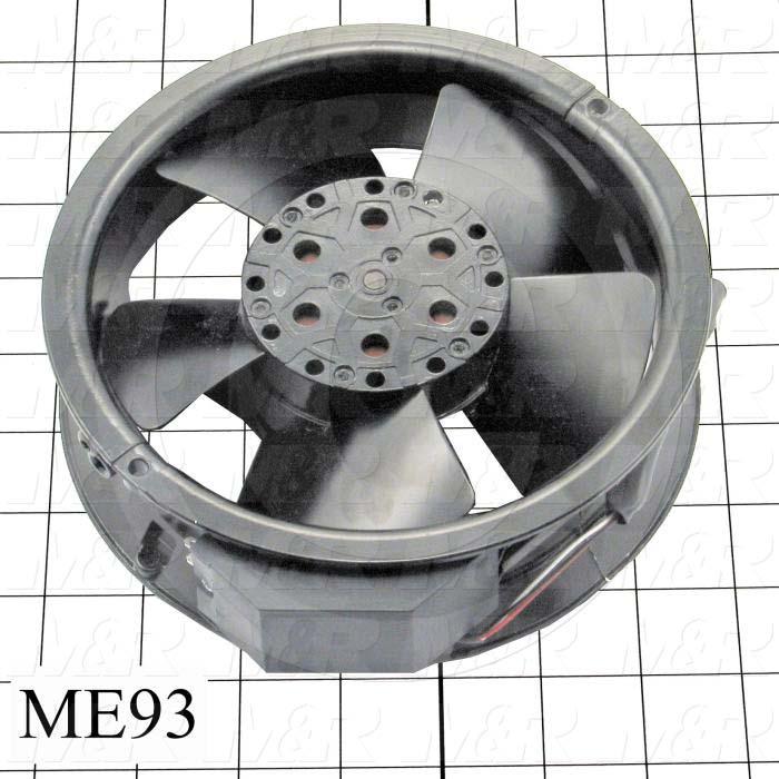 Fans, Tube Axial Fan Set, 6", 29W, 230VAC, 260CFM, Use For Hi Temperature Applications, With Thermal