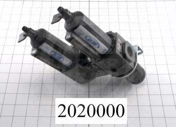 Filter - Regulator, 1/2 NPT Port Size, 1/8 NPT Gauge Port, With Gauge, With Drain