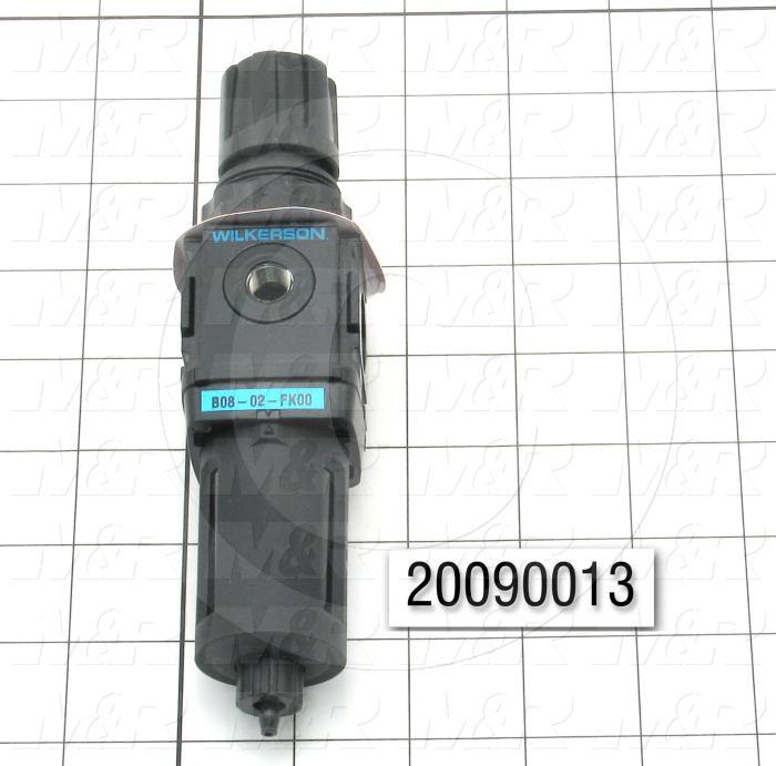 Filter - Regulator, 1/4 NPT Port Size, 1/8 NPT Gauge Port, Without Gauge, With Drain, Bracket Mounting Order