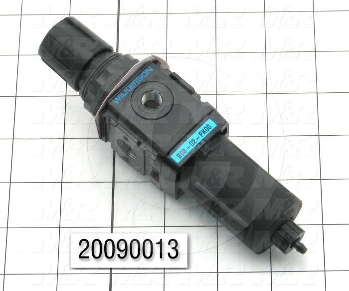 Filter - Regulator, 1/4 NPT Port Size, 1/8 NPT Gauge Port, Without Gauge, With Drain, Bracket Mounting Order