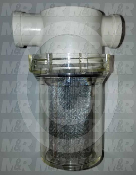 Filters, Impact Resistant T-Strainer, 1/2" NPT Port In, 1/2" NPT Port Out