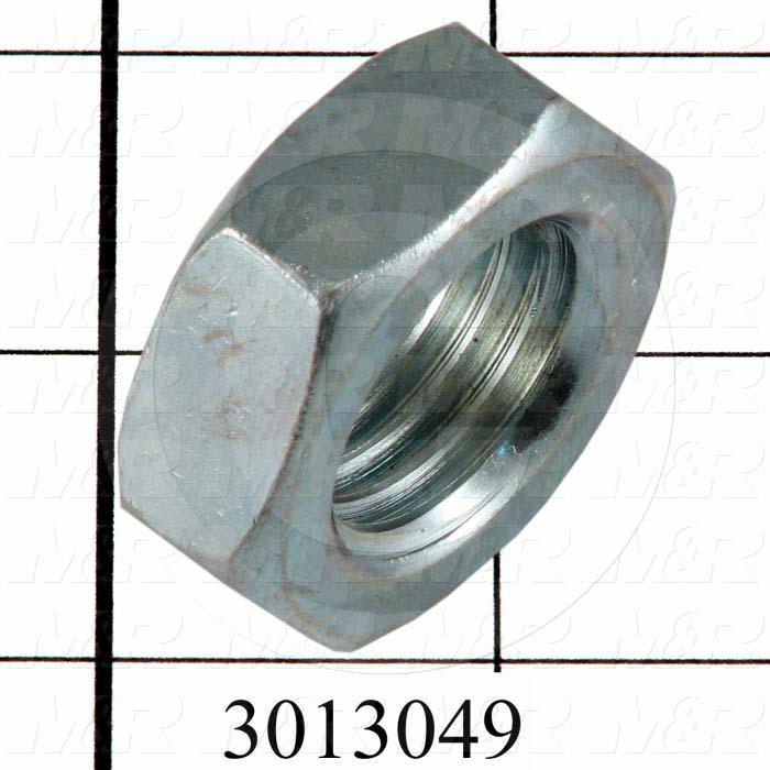 FIN HEX JAM NUT 1-8
