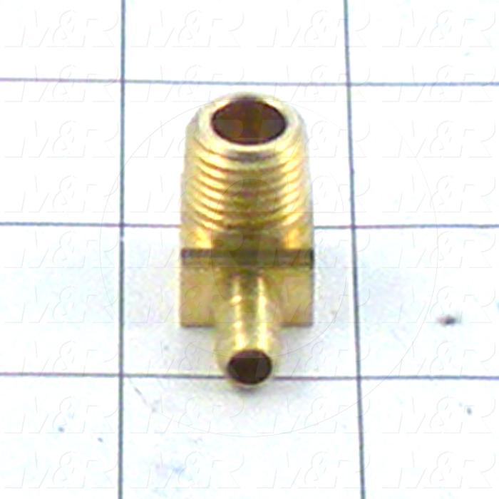 Fitting, 1/4 NPT Port Size, Single Mounting Type, 1/4" Tube OD, Elbow, Male