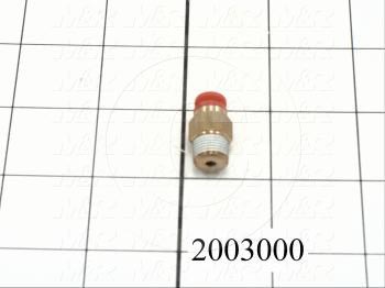 Fitting, 1/8 NPT Port Size, Single Mounting Type, With Seal, 5/32" Tube OD, Straight