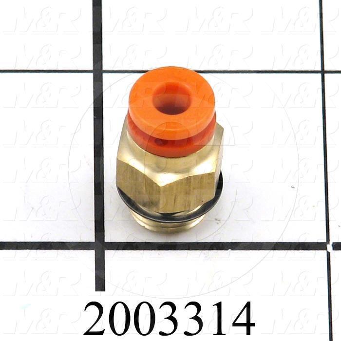 Fitting, 1/8 UNF Port Size, Single Mounting Type, 5/32" Tube OD, Straight