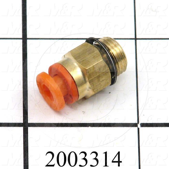 Fitting, 1/8 UNF Port Size, Single Mounting Type, 5/32" Tube OD, Straight