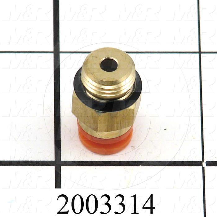 Fitting, 1/8 UNF Port Size, Single Mounting Type, 5/32" Tube OD, Straight