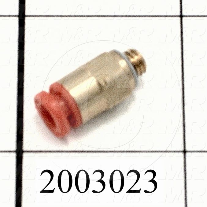 Fitting, 10-32 NPT Port Size, Single Mounting Type, W/O Seal, 5/32" Tube OD, Straight