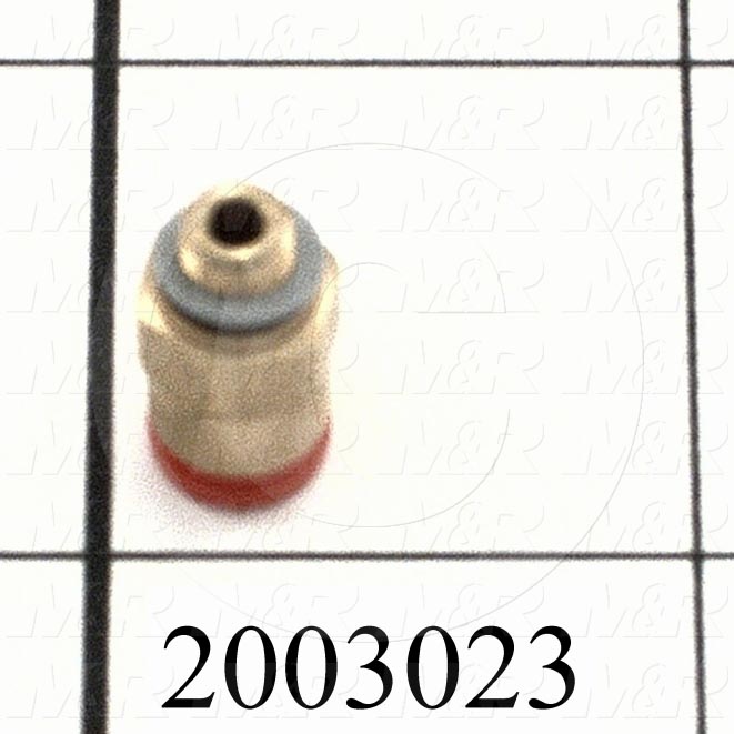 Fitting, 10-32 NPT Port Size, Single Mounting Type, W/O Seal, 5/32" Tube OD, Straight