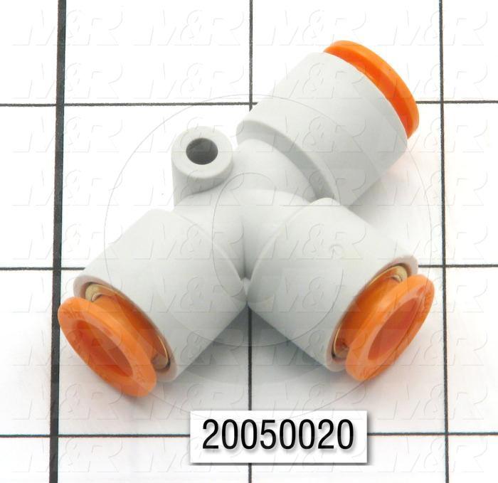 Fitting, 3/8" Tube OD, Union Tee