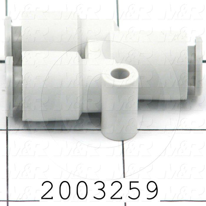 Fitting, 8mm Tube OD, Y Branch