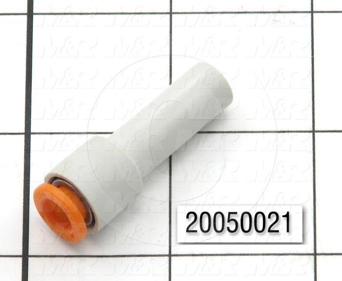 Fitting, Plug In Reducer, 3/8" OD Fitting In, 1/4" OD Fitting Out