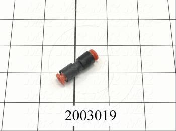 Fitting, Union Mounting Type, 5/32" Tube OD, Straight, M6x.75P Fitting In