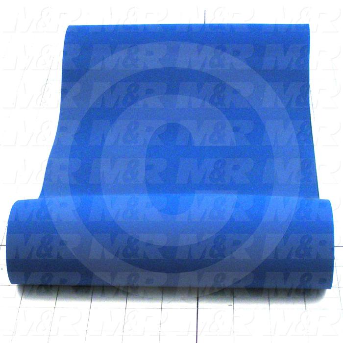 Flat Conveyor Belt, Fine/Tex., Polyurethane, Polyurethane, Blue, Black, 0.05" Thickness, 9" Width, 33.5" Length