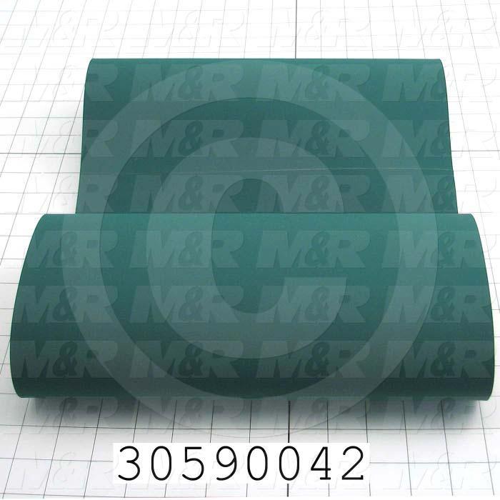 Flat Conveyor Belt, Fine/Tex., Polyurethane, Polyurethane, Green, Black, 0.05" Thickness, 12" Width, 45.375" Length