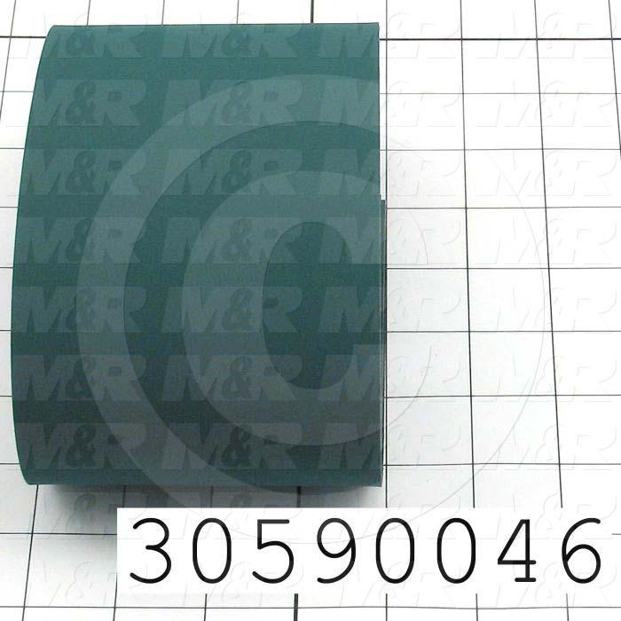 Flat Conveyor Belt, Fine/Tex., Polyurethane, Polyurethane, Green, Black, 0.05" Thickness, 4" Width, 117.63" Length