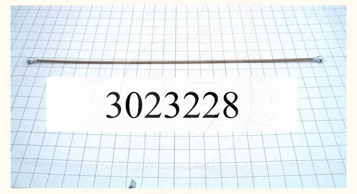 Flexible Shaft, Shaft Diameter 3/16", Shaft Length 24", End Fitting #1 Bore 1/4", End Fitting #2 Bore 1/4"