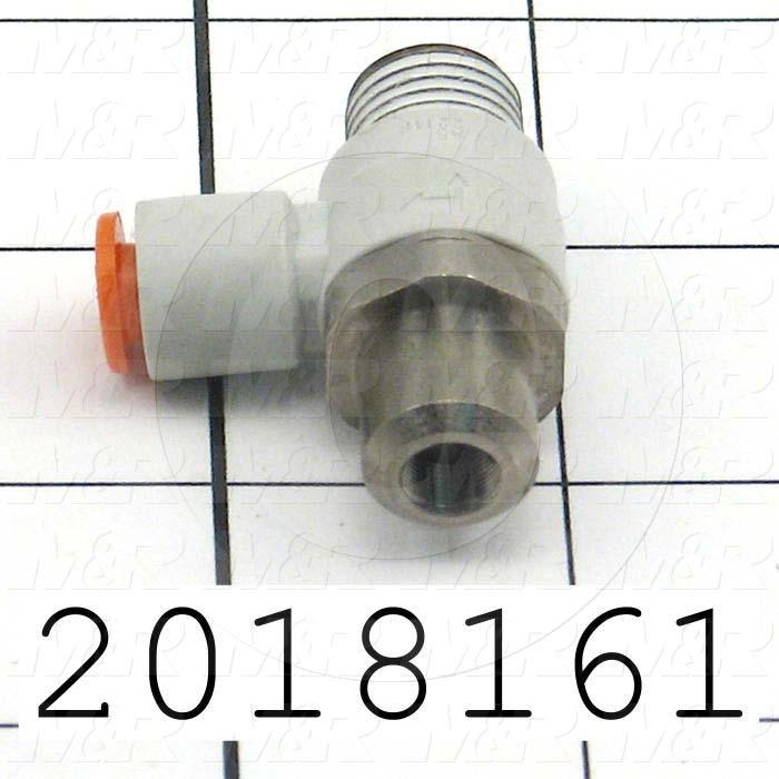 FLOW CONTROL 1/4NPT TO 1/4TUBE