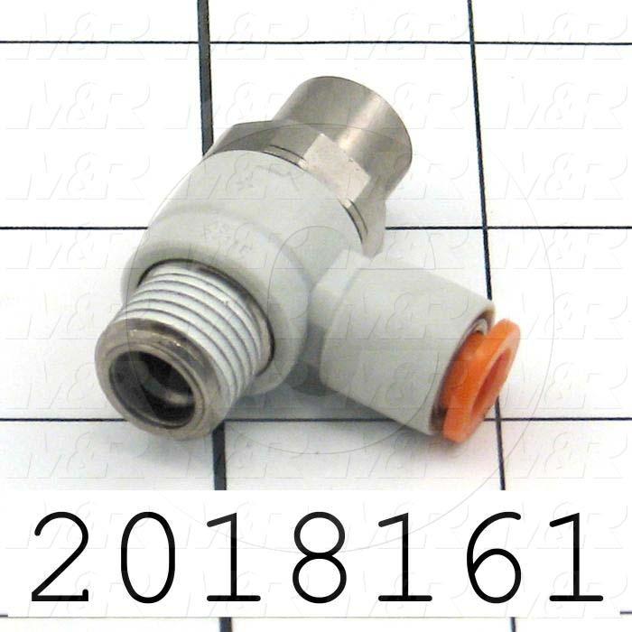 FLOW CONTROL 1/4NPT TO 1/4TUBE