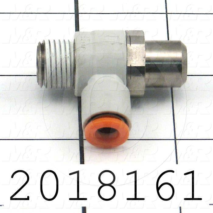 FLOW CONTROL 1/4NPT TO 1/4TUBE