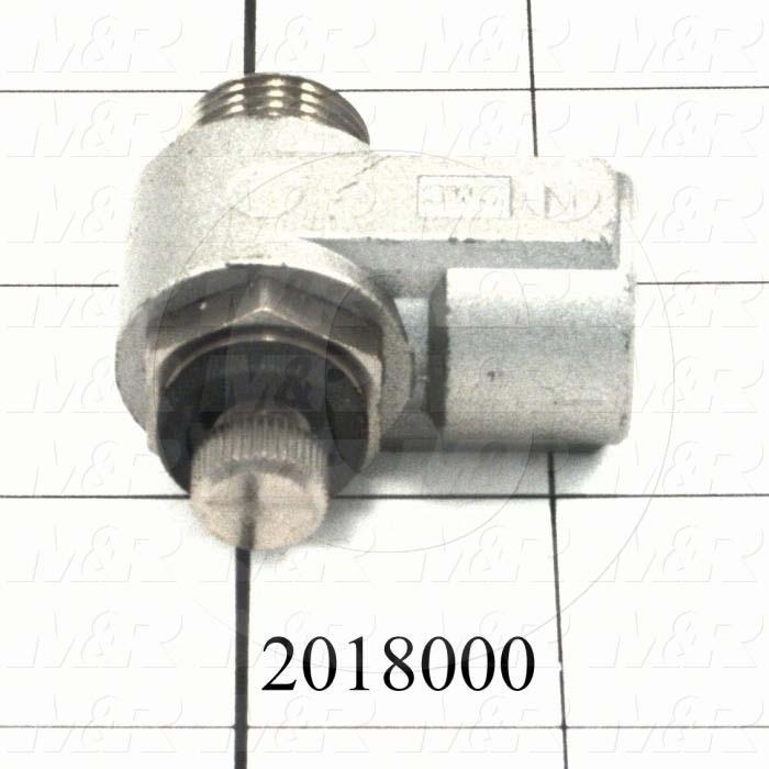 Flow Control, Direct Cylinder Elbow Type, 3/8" NPT Port In, 3/8" OD Port Out, Meter Out Control Type, 920 l/min Flow Rate