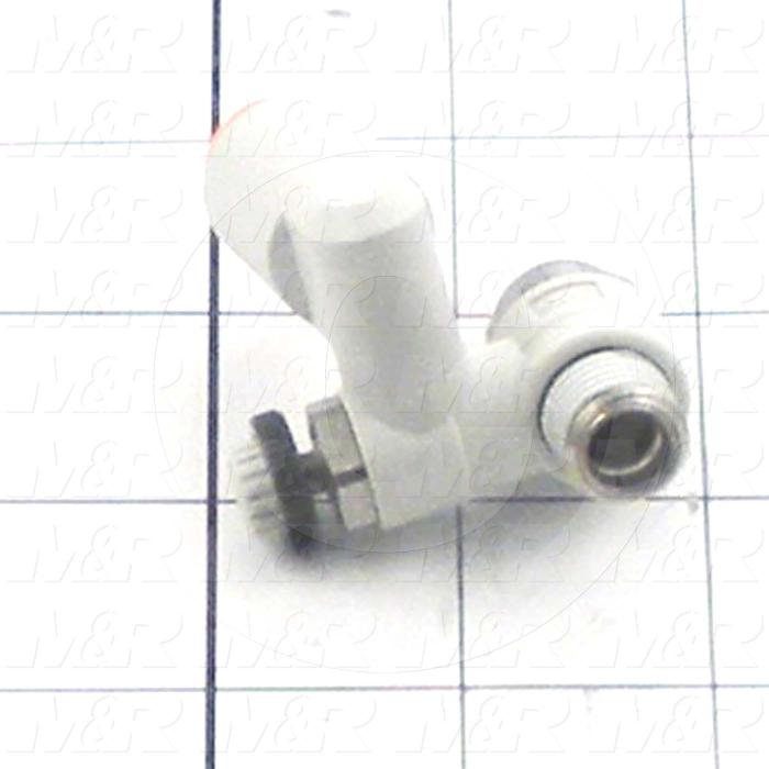 Flow Control, Dual Speed Controller Type, 1/4" NPT Port In, 3/8" OD Port Out, Universal Control Type, 430 l/min Flow Rate, W/Seal Option