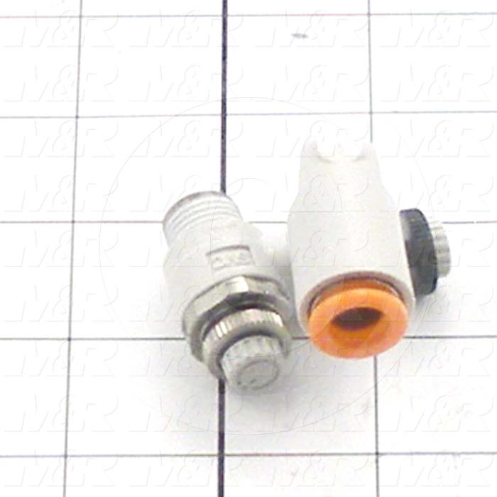 Flow Control, Dual Speed Controller Type, 1/4" NPT Port In, 3/8" OD Port Out, Universal Control Type, 430 l/min Flow Rate, W/Seal Option