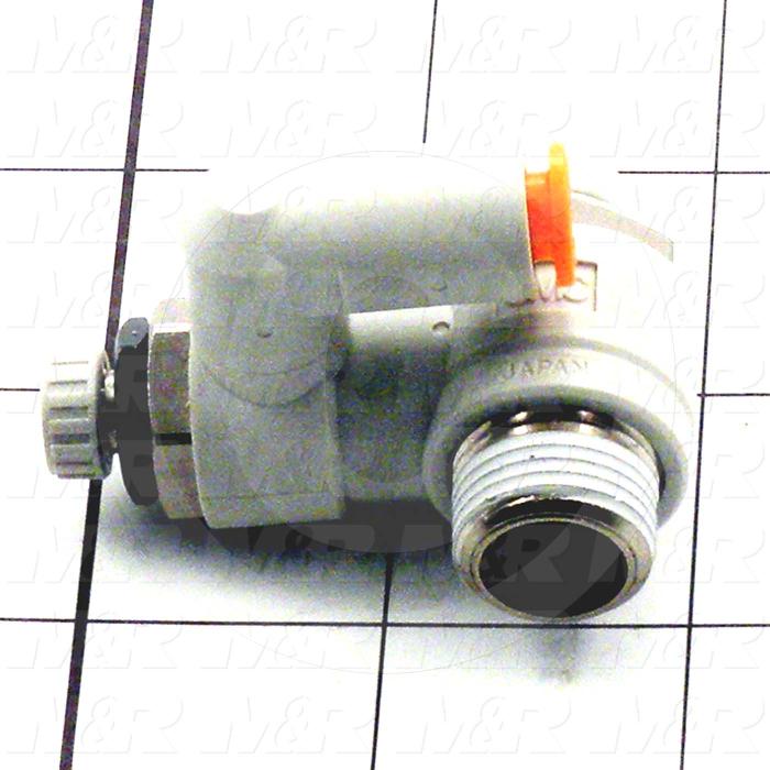 Flow Control, Dual Speed Controller Type, 3/8" NPT Port In, 1/4" OD Port Out, Universal Control Type, 500 l/min Flow Rate, W/Seal Option