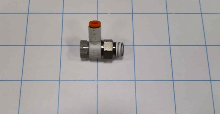 Flow Control, Speed Controller Elbow Type, 1/8" NPT Port In, 5/32" OD Port Out