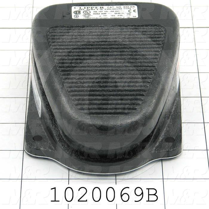 Foot Pedal Switches, SPDT, 125-250V, 20A, Maintained