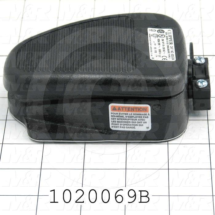 Foot Pedal Switches, SPDT, 125-250V, 20A, Maintained