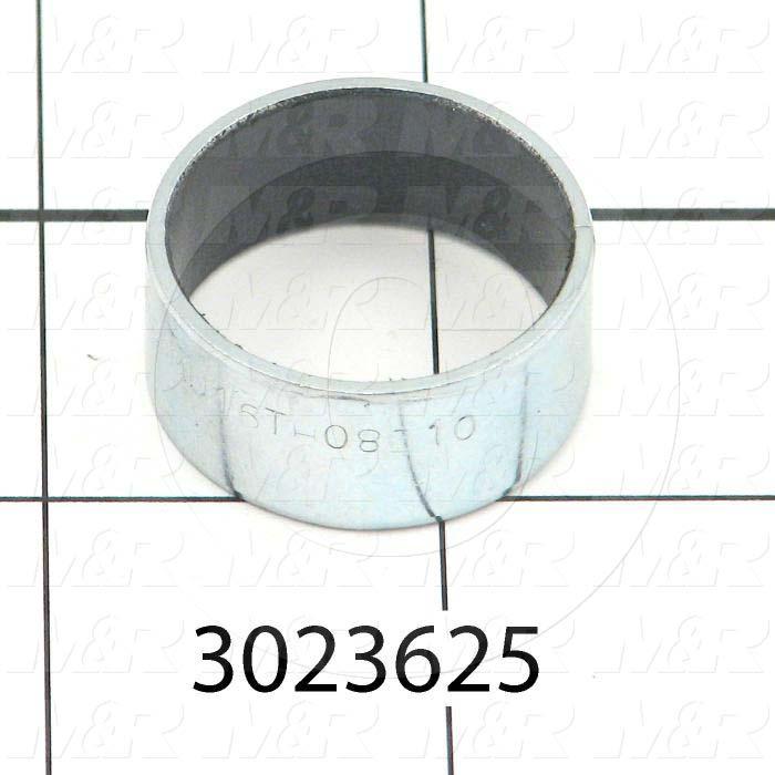 Friction Bearings, Cylindrical with  Automatically Adjusting Compensation Gap Type, Steel, PTFE Modified (without lead), Porous Bronze
 Material, 1.00" Inside Diameter, 1.125" Outside Diameter
