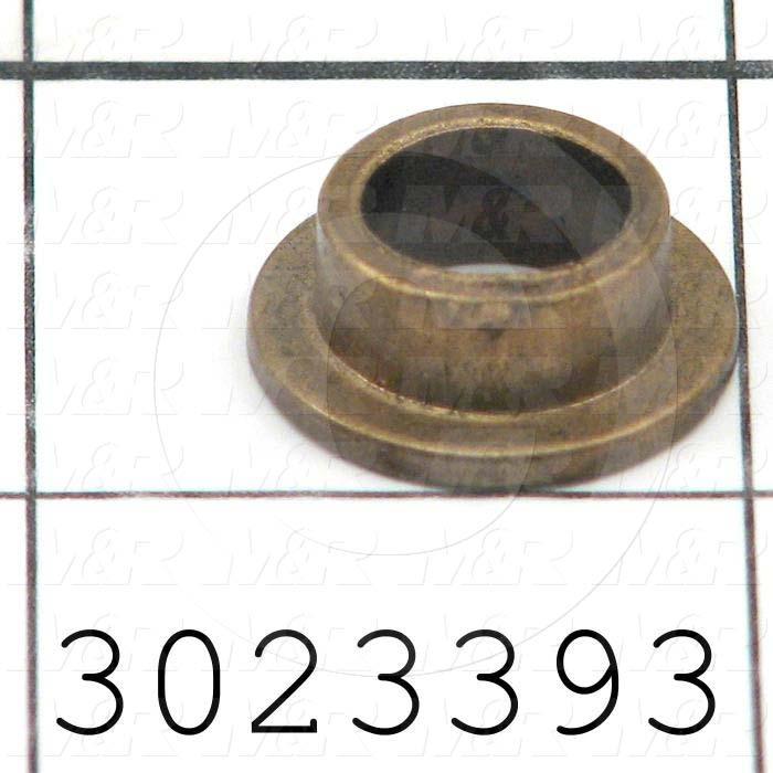 Friction Bearings, Flanged Type, Bronze Material, 0.38 in. Inside Diameter, 0.500" Outside Diameter, 0.688" Flange Diameter, 0.063" Flange Thickness, 0.250" Overall Length