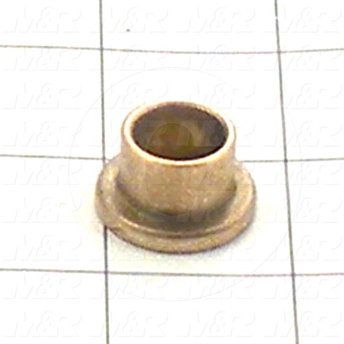 Friction Bearings, Flanged Type, Bronze Material, 0.50 in. Inside Diameter, 0.625" Outside Diameter, 0.50 in. Overall Length