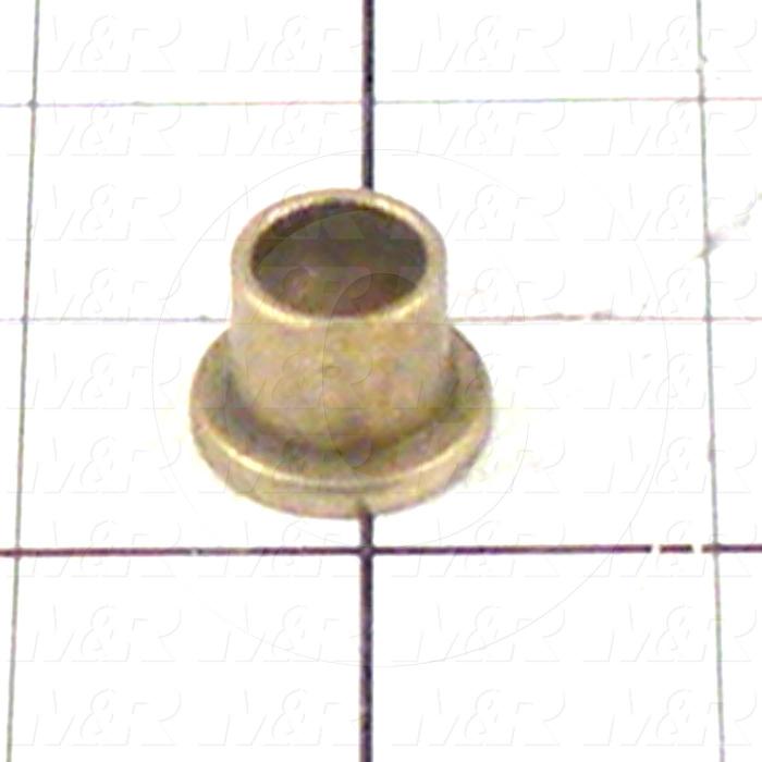 Friction Bearings, Flanged Type, Bronze Oil-Impregnated Material, 0.50 in. Inside Diameter, 0.625" Outside Diameter, 0.875" Flange Diameter, 0.125" Flange Thickness, 0.625" Overall Length